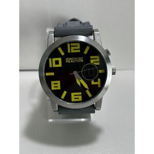 Kenneth Cole Reaction ana-digital grey silicone men's watch, working